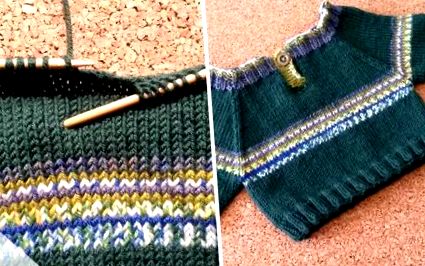 Aranyos baba pulóverek kötése - utasítások az 56-86 mérethez