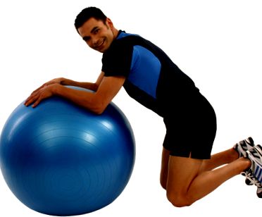 Упражнение за отслабване на корема топка за фитнес отслабване