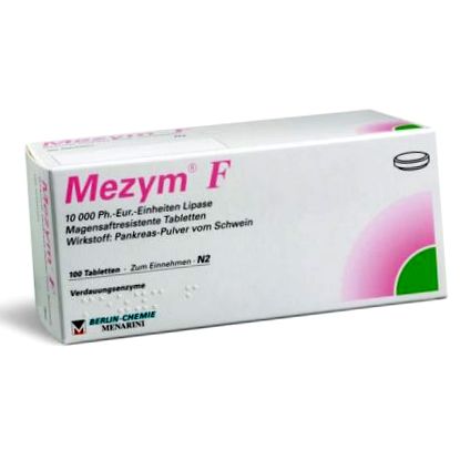 Comprimate gastrorezistente MEZYM F 100 buc - stomac; Gut - My K; rper PZN  06190438