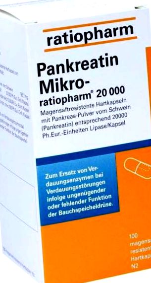 Панкреатин Mikro Ratiopharm 20000 100 капсули, устойчиви на стомашен ...