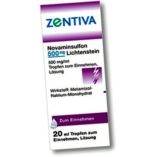 Novaminsulfon 500 mg Lichtenstein scade 20 ml