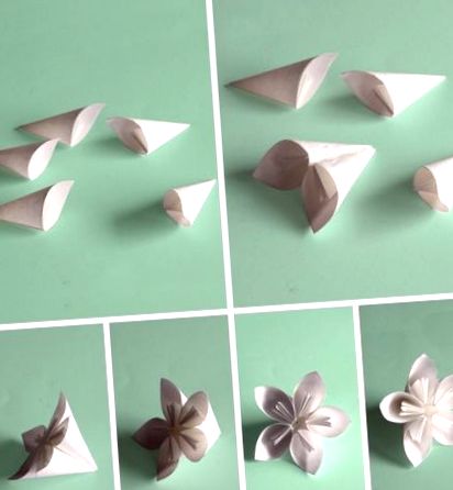 Инструкции за сгъване на цветя оригами 7 идеи за прости хартиени цветя