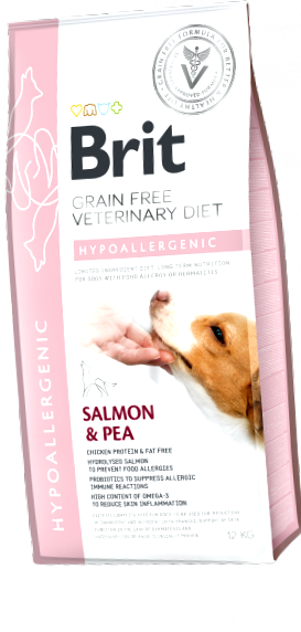 Диета за суха храна за кучета Brit Grain Free Veterinary Diet Dog  Hypoallergenic 12 kg