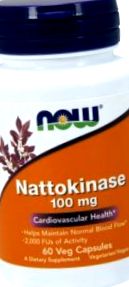Nattokinase, 100 mg, 120 pcs, NOW Foods