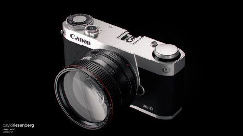 Концепт фотокамери Canon в стилі ретро