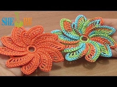Плетене на цвете Урок 55 Плетено цвете с десет листенца