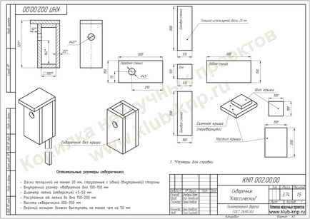 Birdhouse cu desenul lor mâini