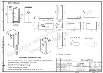 Birdhouse cu desenul lor mâini