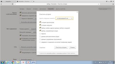 Cum pentru a curăța browser-ul Yandex