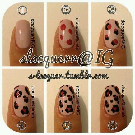 Cifrele de pe unghii leopard