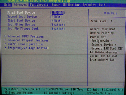 Cum de a pune boot de pe unitatea USB Cum de a pune boot de pe unitatea USB