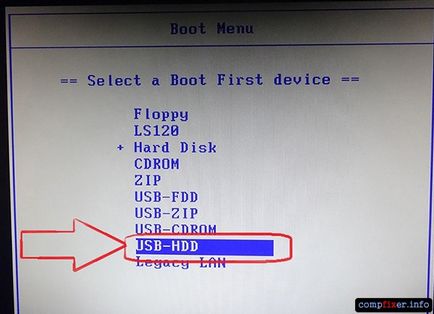 Cum de a pune boot de pe unitatea USB