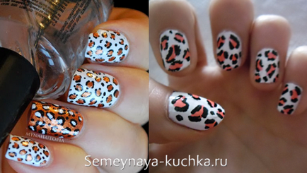 Cifrele de pe unghii leopard