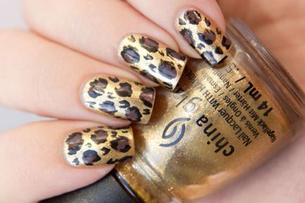 Cifrele de pe unghii leopard