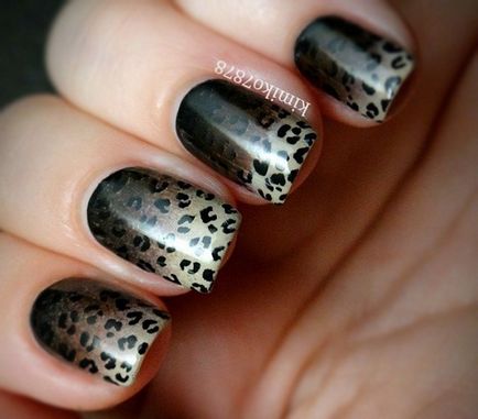 Cifrele de pe unghii leopard