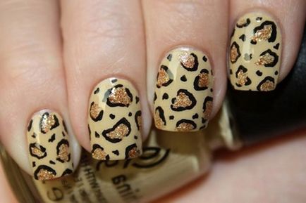 Cifrele de pe unghii leopard