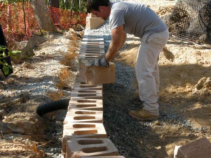 Construirea unui zid de sprijin