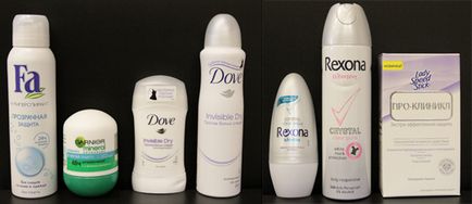 Testat pe deodorante