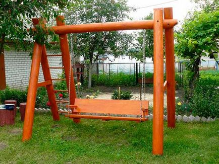 Leagăne de gradina cu mâinile cum să facă desene din metal și lemn foto, video - eteplitsa