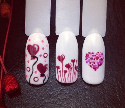 110 idei de design de unghii pentru Ziua Îndrăgostiților