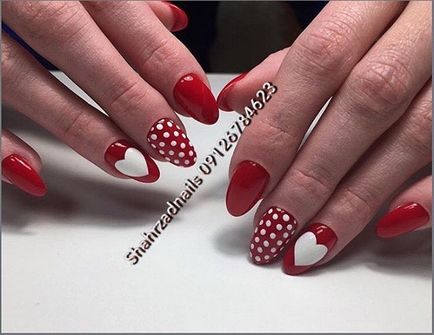 110 idei de design de unghii pentru Ziua Îndrăgostiților
