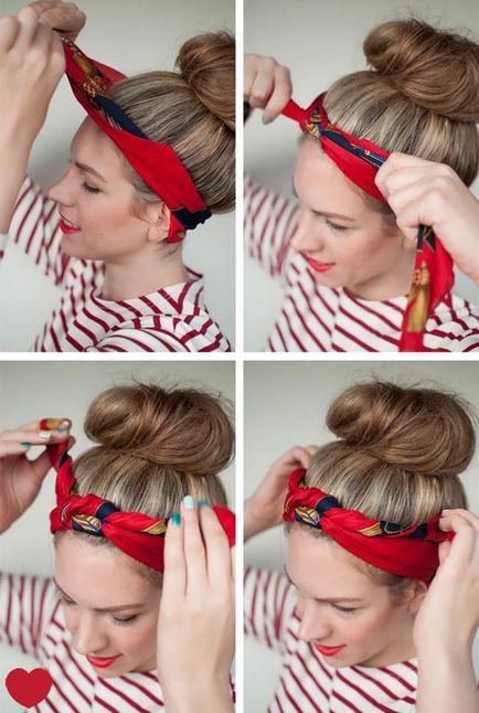 30 idei cum frumos cravată o eșarfă pe cap