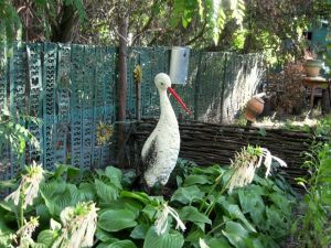 grădină Stork cu propriile sale mâini
