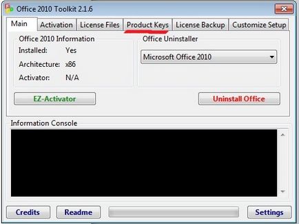 Activare Microsoft Office 2010 descărca gratuit activatori