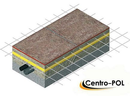 Consolidarea acoperire a pardoselii, SNP și podeaua de beton pe teren