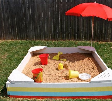 Sandbox pentru copii cu mâinile, portalul de construcție
