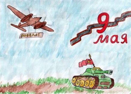 Desene pentru copii dupa 09 mai (Ziua Victoriei) la școală și grădiniță