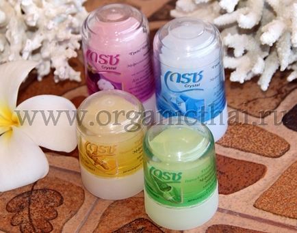 Deodorant Crystal din Thailanda - comentarii, cumpărare, cum să-l folosească