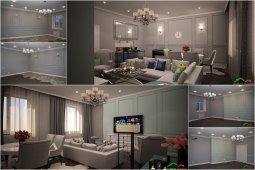 Designer apartament renovat la Moscova ieftine