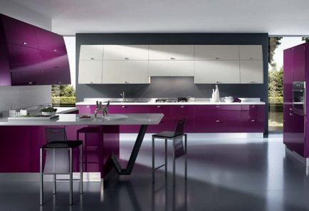 Design de bucătării într-un modern seturi de stil foto 150 și interior