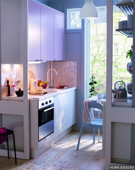 Design-o bucătărie mică (22 poze), modul de a decora interiorul o mică bucătărie