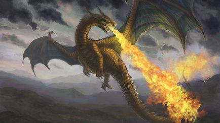 Dragon fotografii și imagini foc-respirație monstru care zboară arata ca un dragon real,