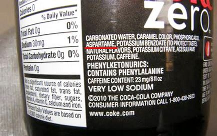 E951 aspartam - efecte asupra sănătății, beneficii și daune, descriere