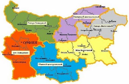 În cazul în care este Bulgaria pe harta lumii și o hartă a Bulgariei în limba rusă
