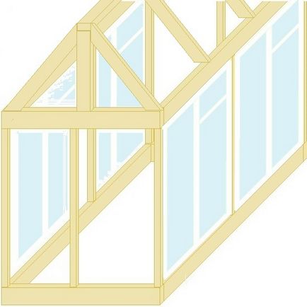 Instrucțiuni cu fotografii, cum să construiască o seră a vechilor ferestre, rame, desene de probă pentru fabricare