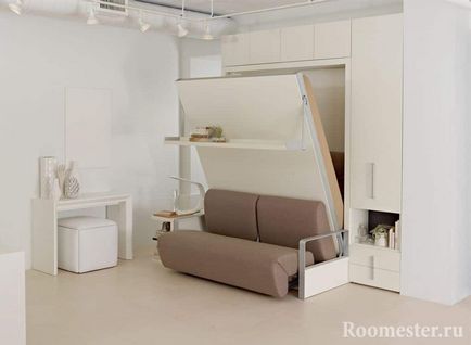 Interior de un dormitor cu o canapea în loc de un pat (20 poze)