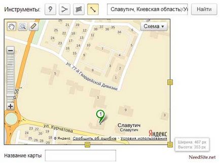 Cum de a adăuga o hartă site pe Yandex