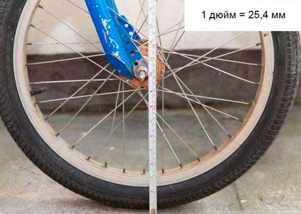 Cum se măsoară roata bicicletei