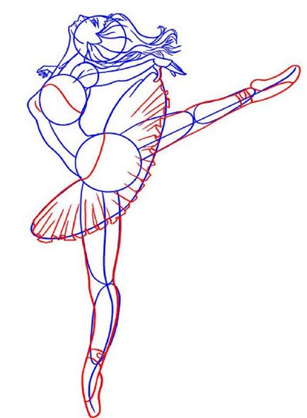 Cum de a desena un creion etape balerina pentru incepatori