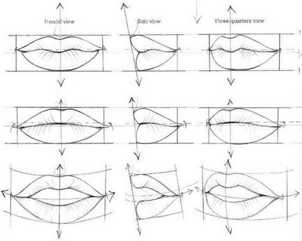 Cum de a desena un creion de buze în etape
