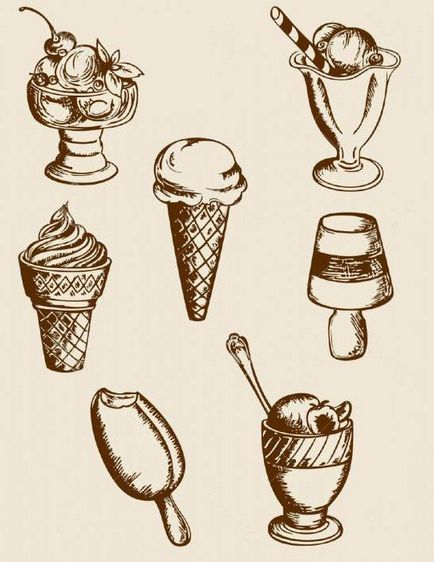 Cum de a desena înghețată în ceașcă