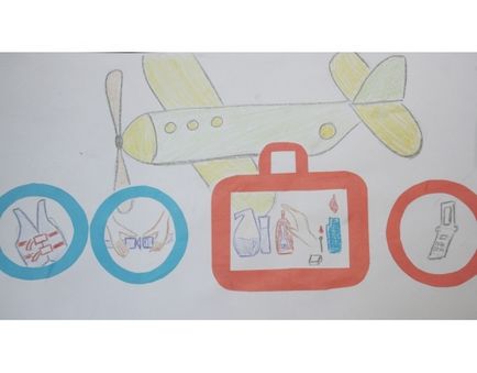 Cum de a desena un poster pe tema normelor de siguranță de pe navă și în avion
