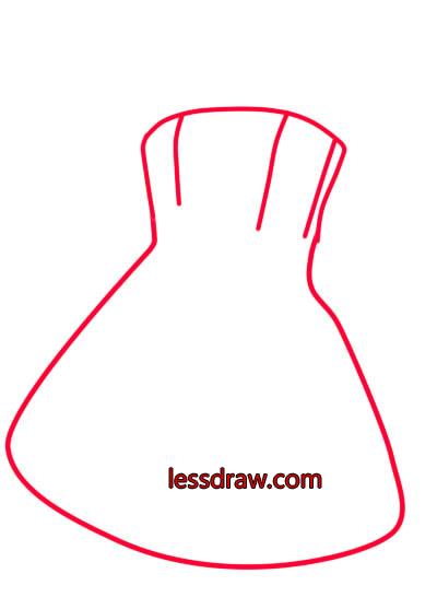 Cum de a desena o rochie în etape pentru copii