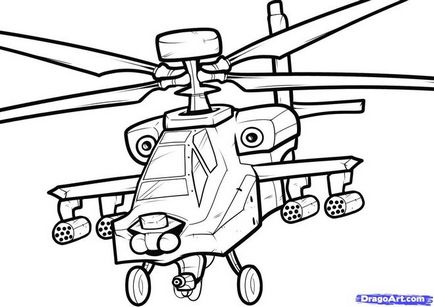 Cum de a desena un elicopter etape creion