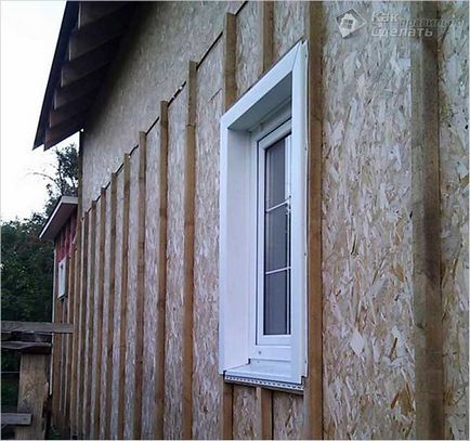Cum se Siding fereastra arma - instalarea siding pe deschiderea ferestrei fotografie