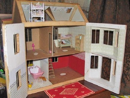 Cum sa faci o casa pentru papusa Barbie cu propriile sale mâini din materiale diferite